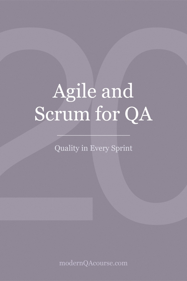 Cover of Agile and Scrum for QA: Quality in Every Sprint